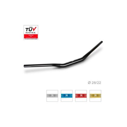 Guidon Barracuda RACING DIAMETRE 28/22 MM Universel - Rouge
