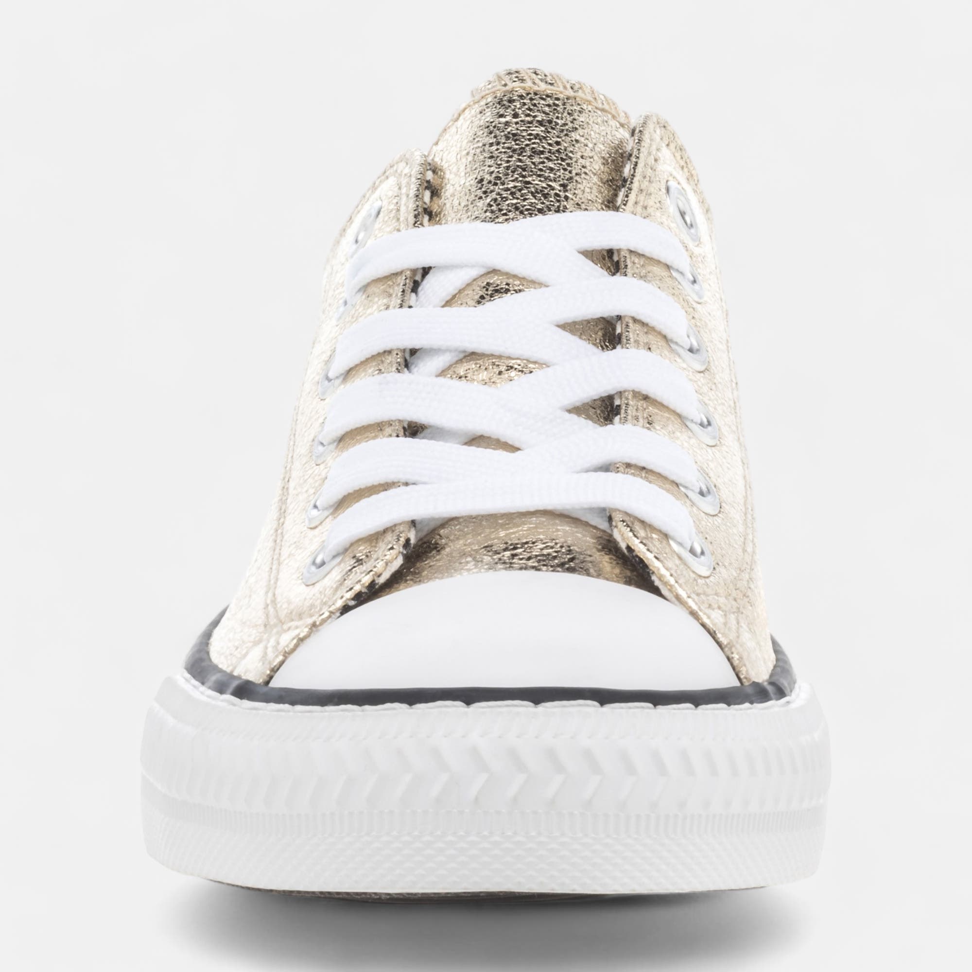 Baskets en toile Femme or