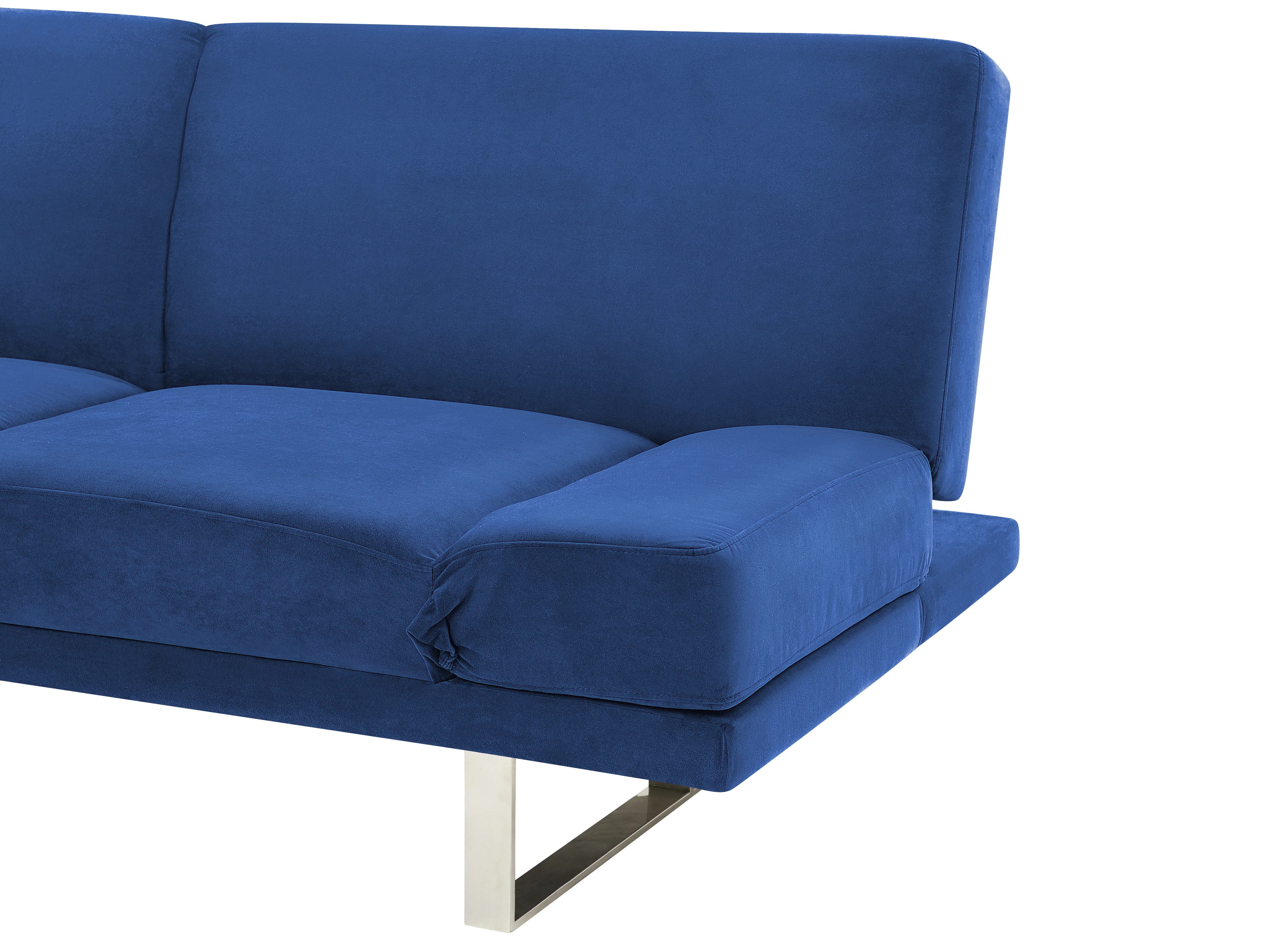 Slaapbank 2-zits YORK Fluweel Marineblauw
