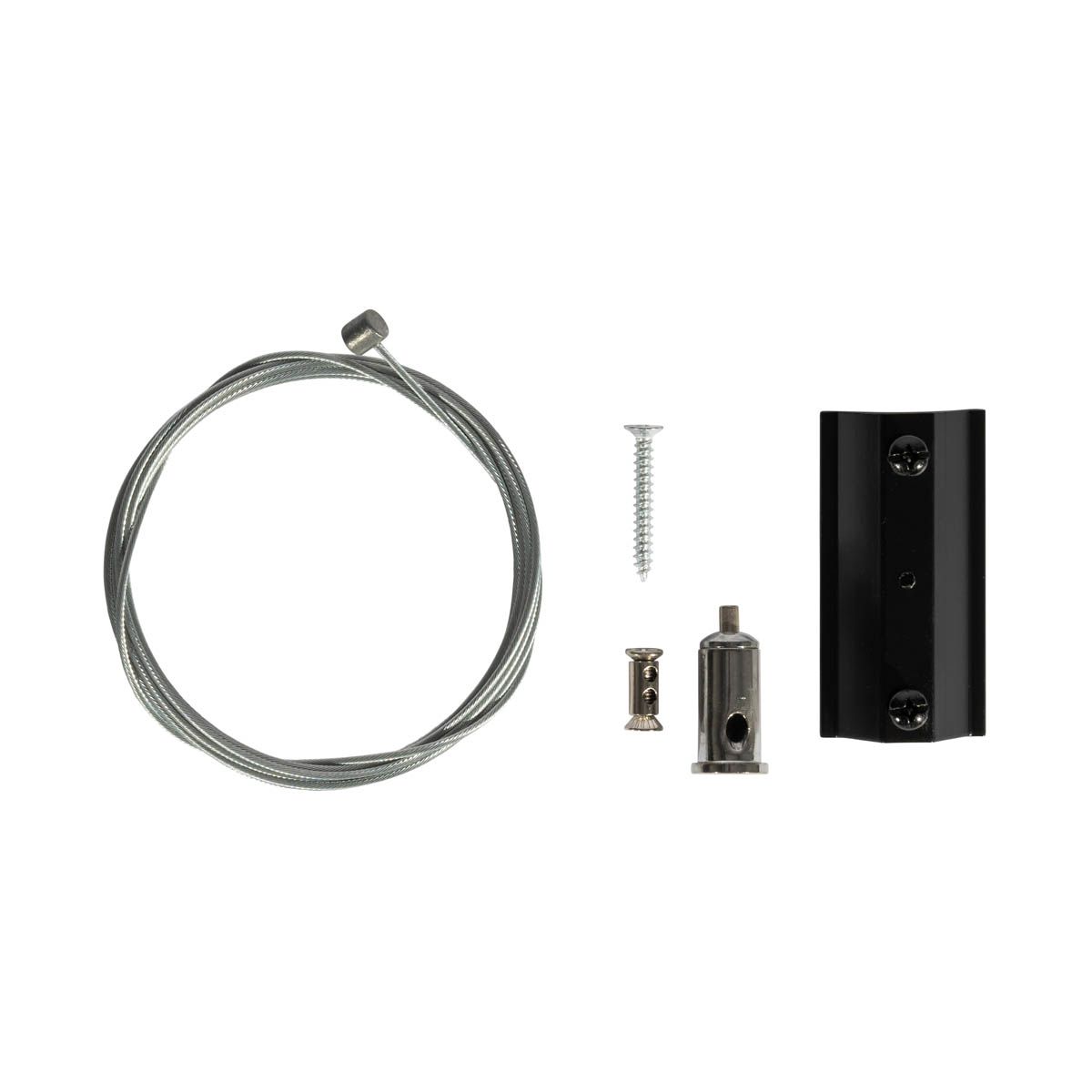 Ophanging accessoire rail zwart 1-fase - Iconic