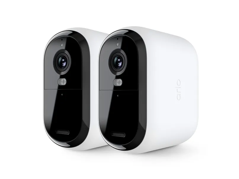 Arlo Essential XL - 2nd Generation - netværksovervågningskamera - indendørs, udendørs - vejrfast - farve (Dag/nat) - 4 MP - 2560 x 1440 - audio - trådløs - WiFi (pakke med 2)