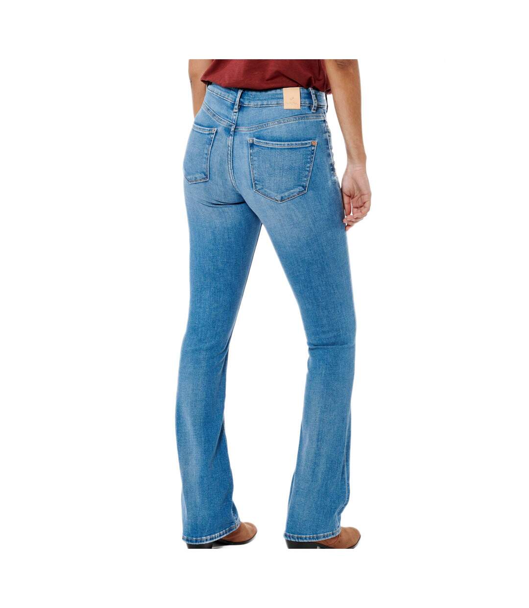 Jean Boot-Cut Bleu Femme Kaporal Lucky