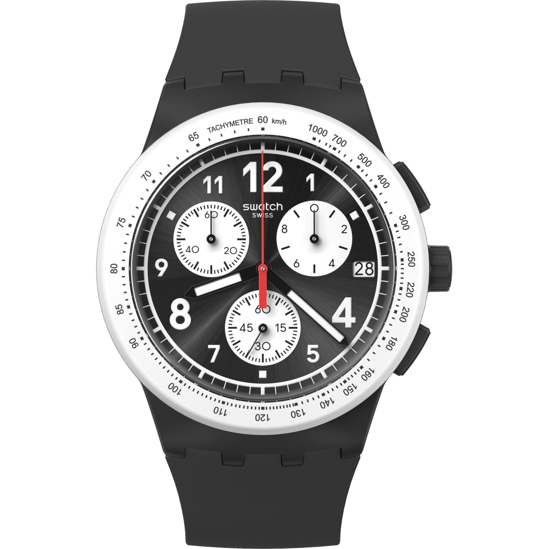 Swatch Original Chrono Nothing Basic About Black