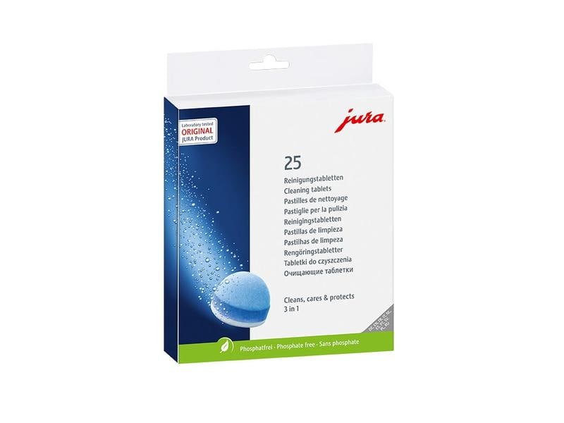 JURA 3-Phasen-Reinigungstabletten Pflegemittel für Kaffeevollautomaten