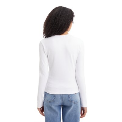 Tee-shirt à manches longues femme Tjw Bby Essential Rib TOMMY HILFIGER