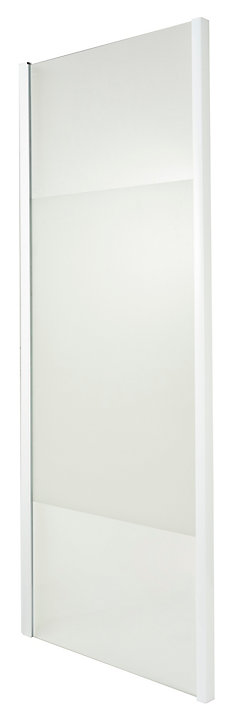 Paroi de douche fixe Cooke & Lewis Onega sérigraphiée 90 cm