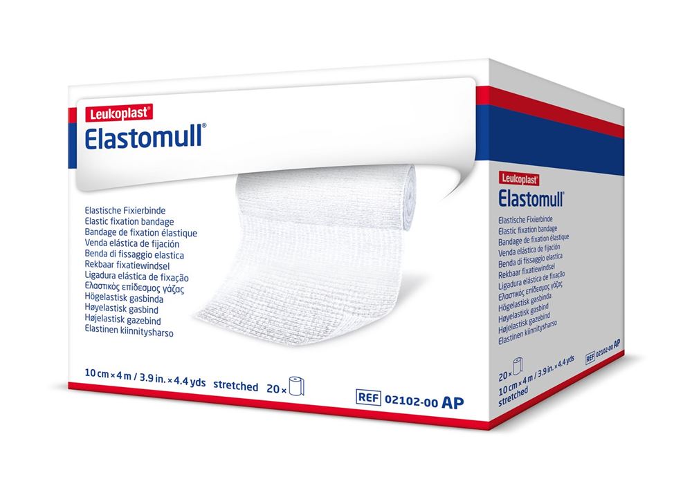 ELASTOMULL Gazebinde weiss 4mx10cm 20 Stk