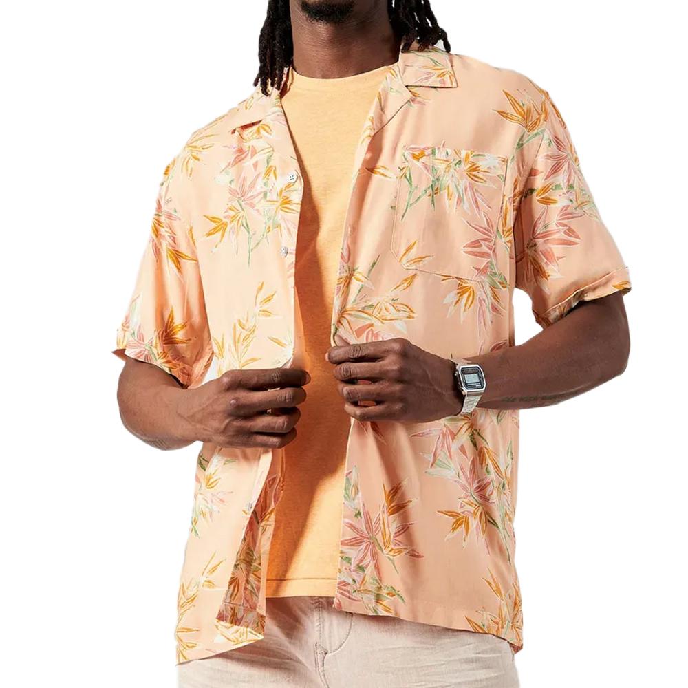 Kaporal Chemise Orange à Motifs Homme Kaporal ROYALE24