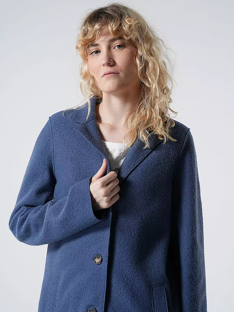 OUÍ Wollmantel blau