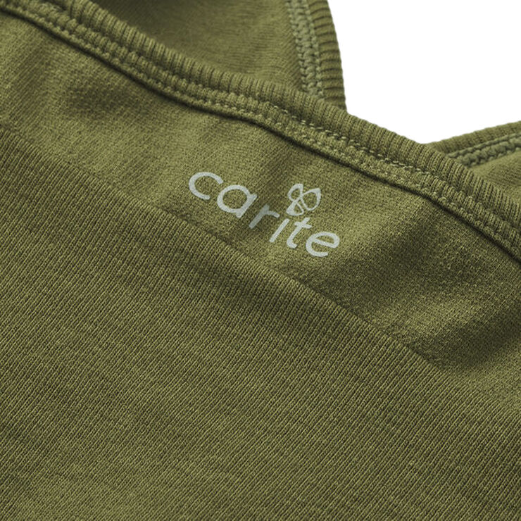 Carite Longline Seamless sports bh Grøn
