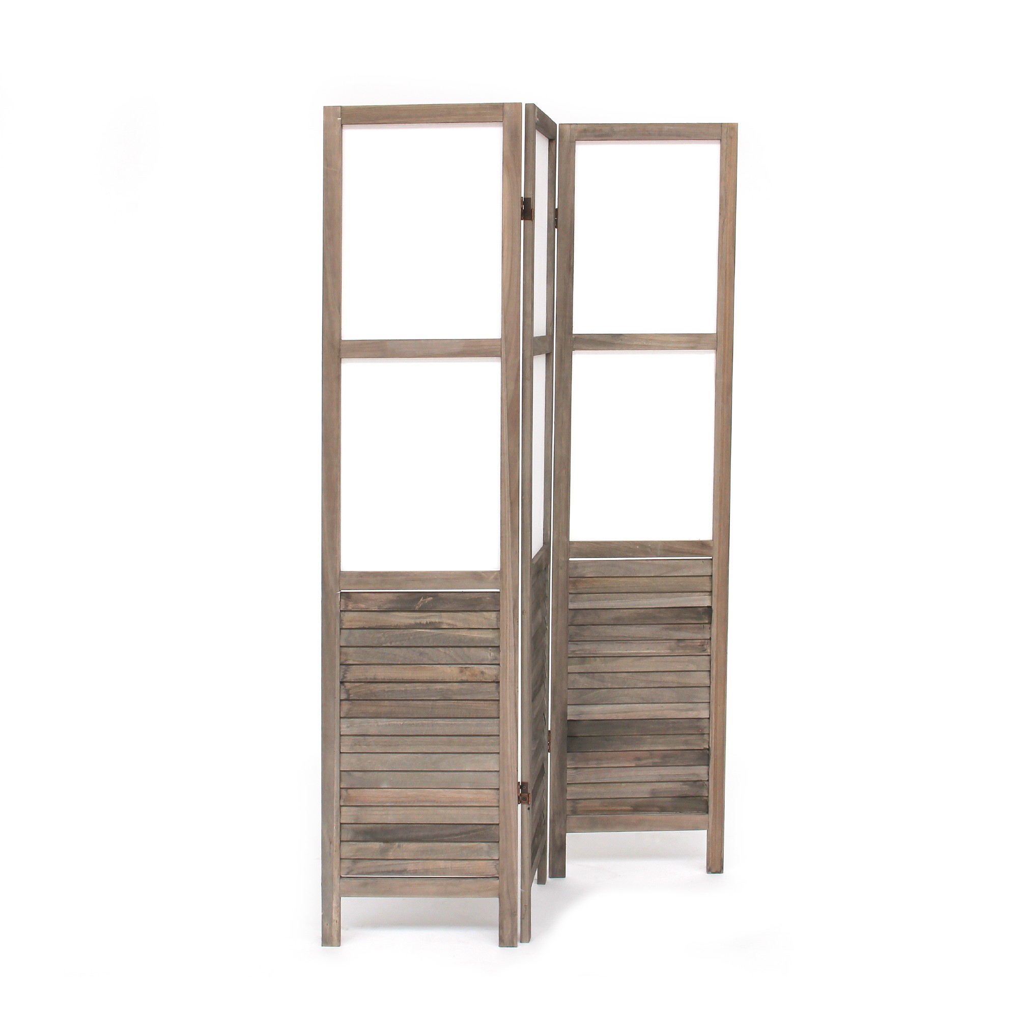 Paravent 3teilig, natur, H 170 cm, B 122 cm, T 4 cm von fischer's lagerhaus