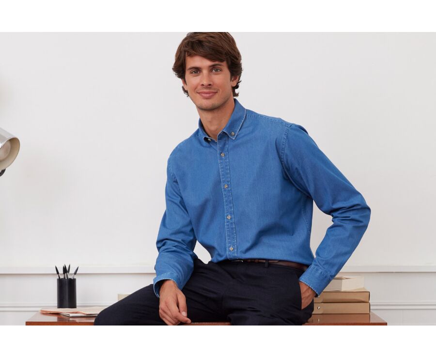 Chemise jean denim  - CAMERON