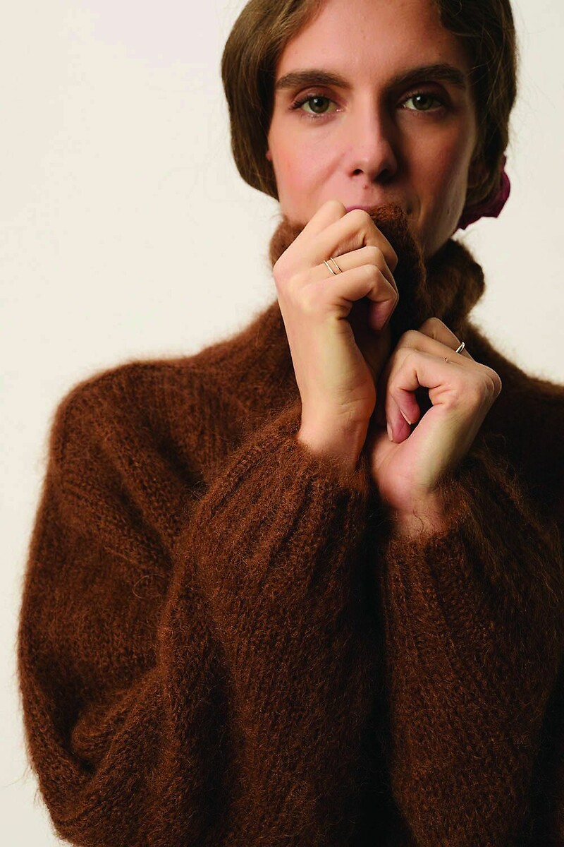 DES PETITS HAUTS<br>Suéter com gola alta, CHARLINE
