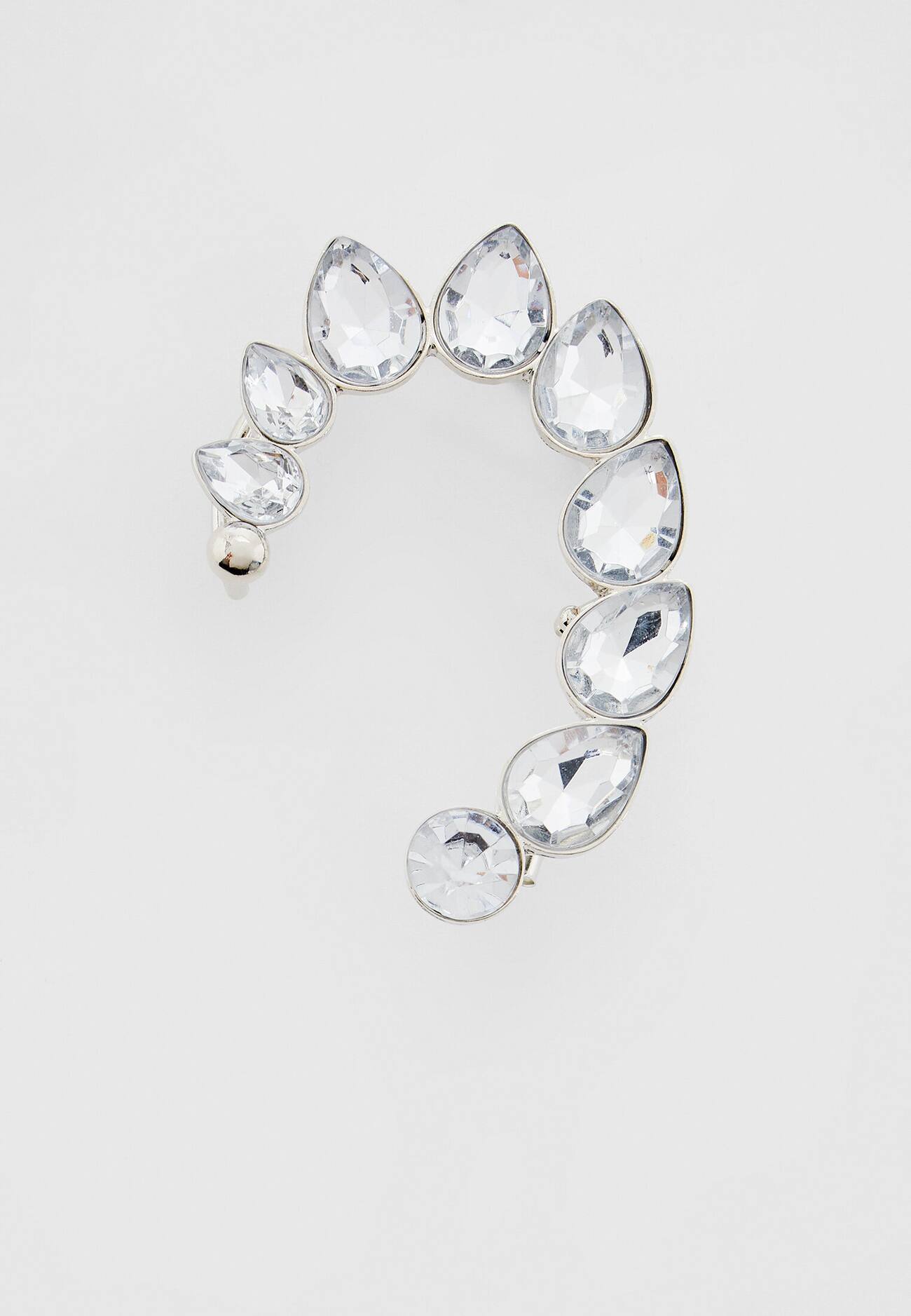 Brinco de pressão com strass