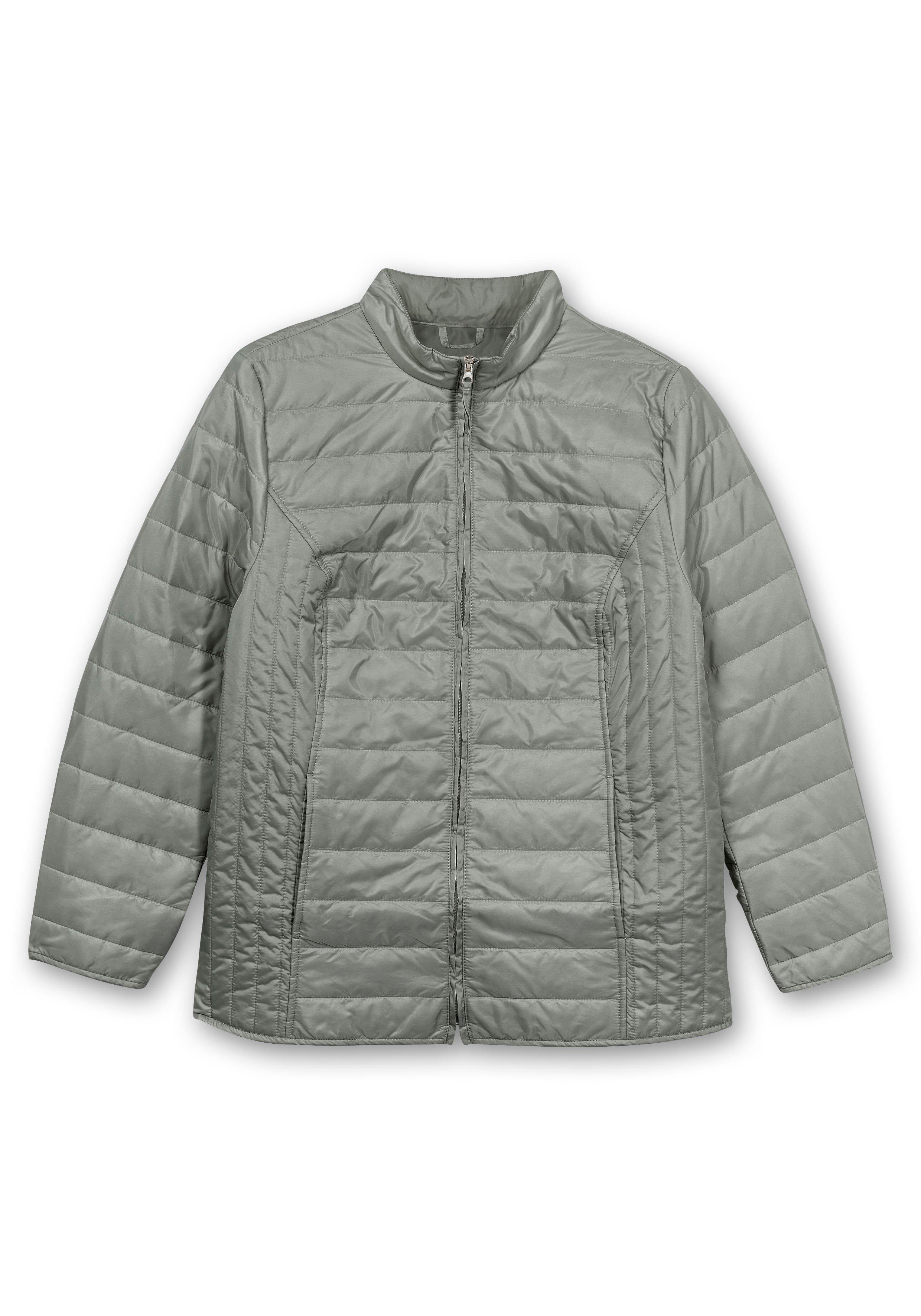 Leicht wattierte Steppjacke mit Stehkragen
