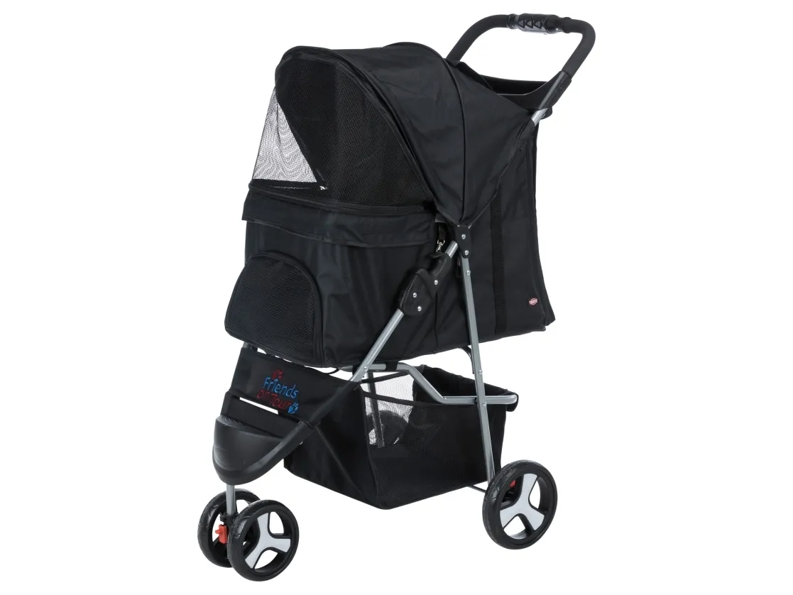 Trixie Buggy, 47 × 100 × 80 cm, black
