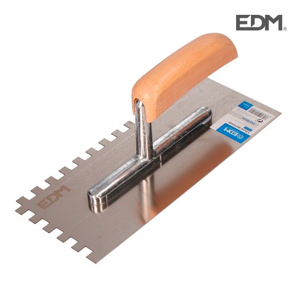 EDM Espátula Retângular Dentada Alça Plástico 240 - EDM24150