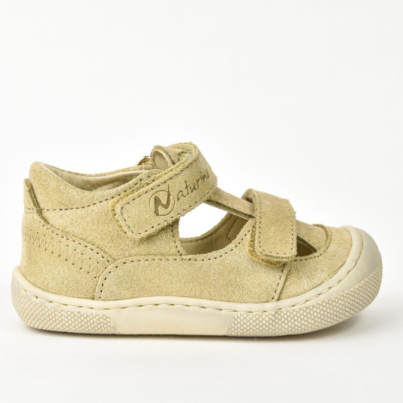 Naturino Naturino Barefoot Irtys Sandales Suede Glitter Platinium