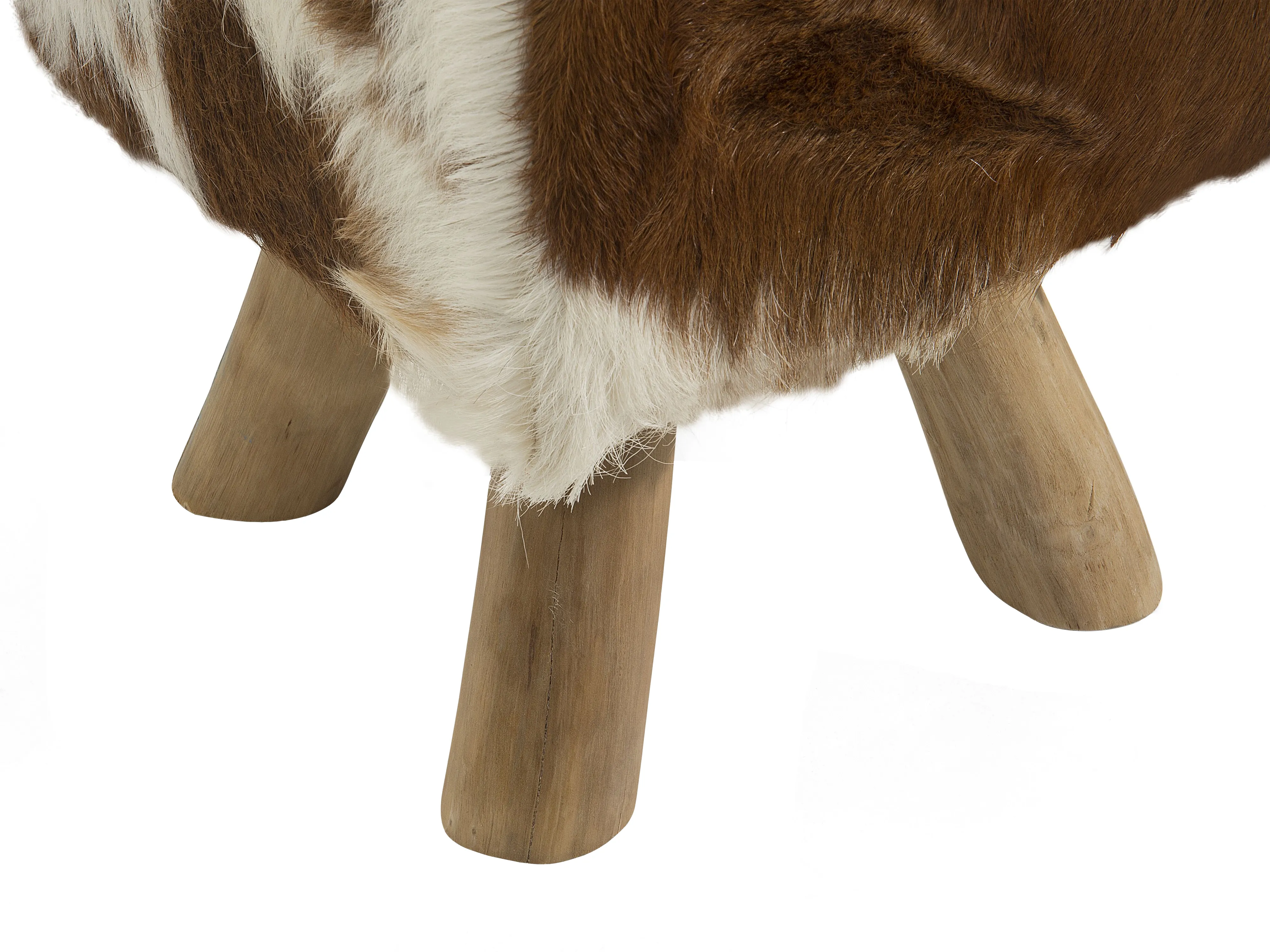 Hocker DALTON Leer Bruin