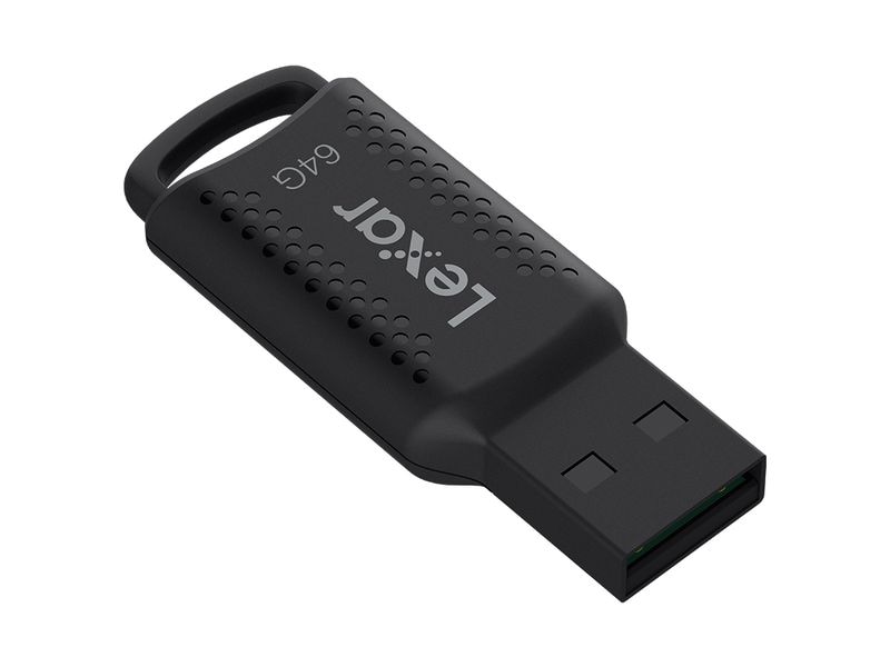 Lexar USB-Stick JumpDrive V400 64 GB USB-Stick mit 64 GB Speicherkapazität und 100 MB/s Lesegeschwindigkeit