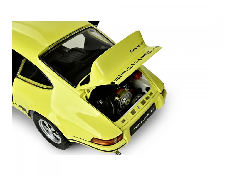 IXO Models Bausatz Porsche 911 RS 2.7 Gelb/Schwarz 1:8 Hochdetaillierter Standmodellbausatz im Massstab 1:8