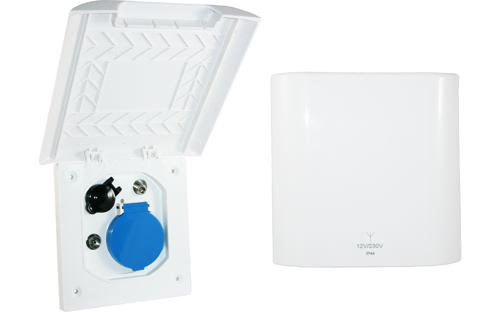 Haba Element Line ESB 3 Außensteckdose Multifunktion 230 V / 12 V / Antenne / Satellit