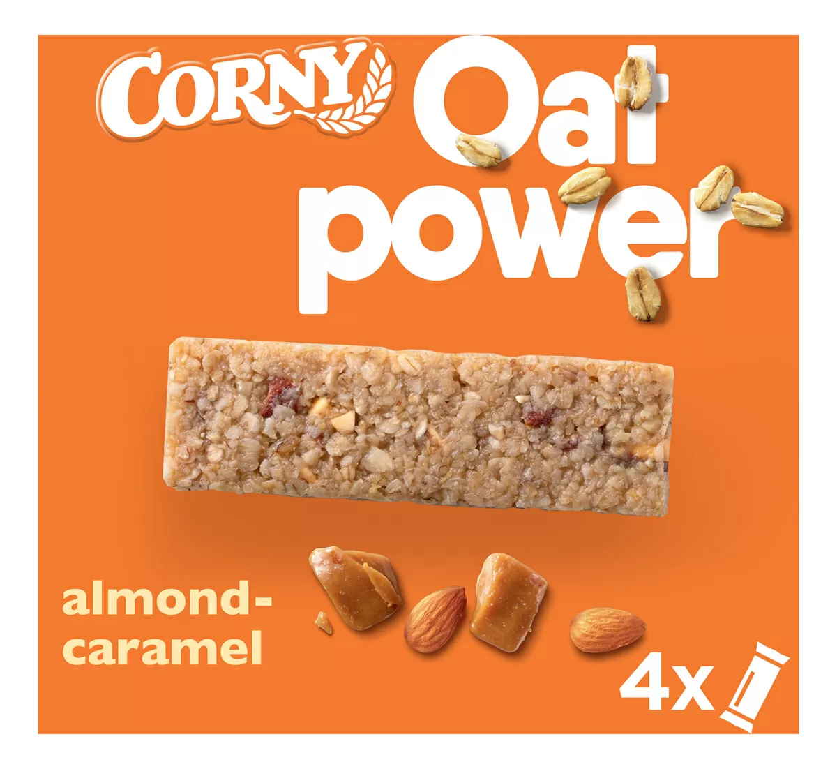 Corny Oatpower Almond Caramel - 4 x 35 g