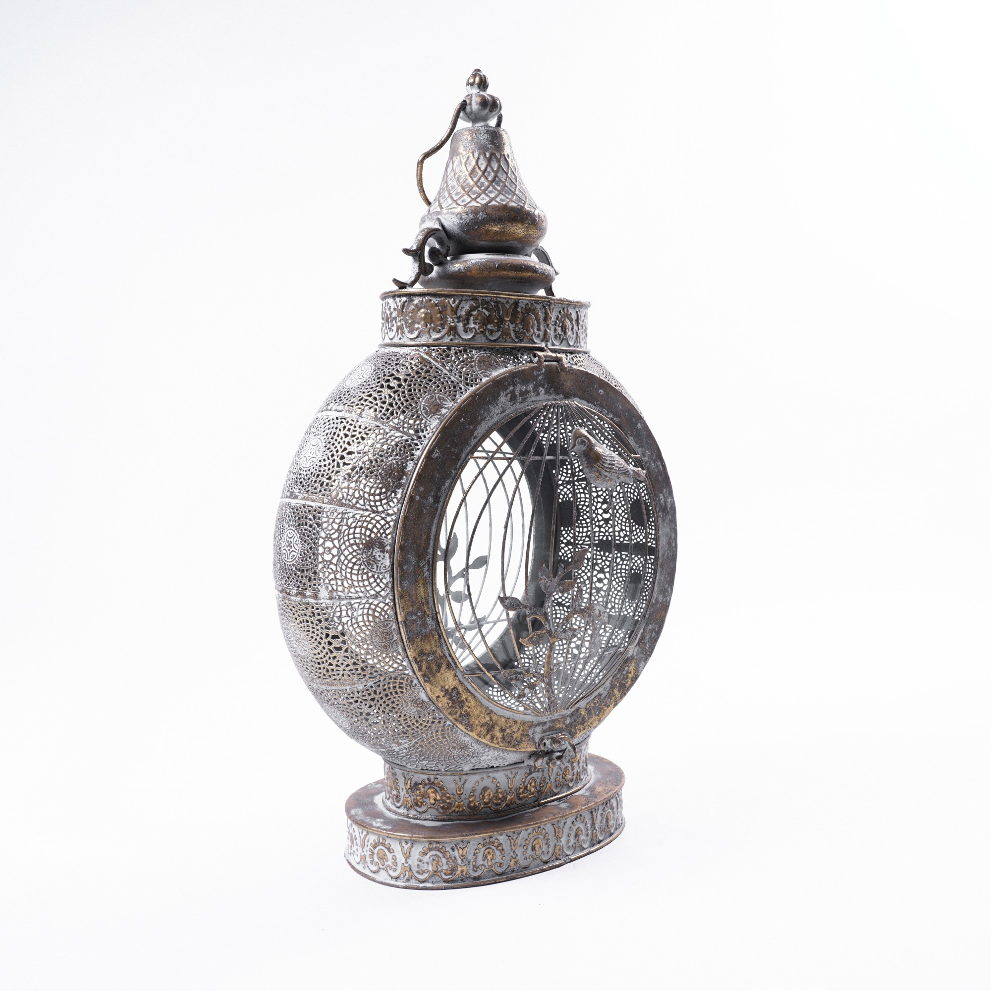 Laterne 'Penola' aus Metall, B 36 cm, H 61 cm von fischer's lagerhaus