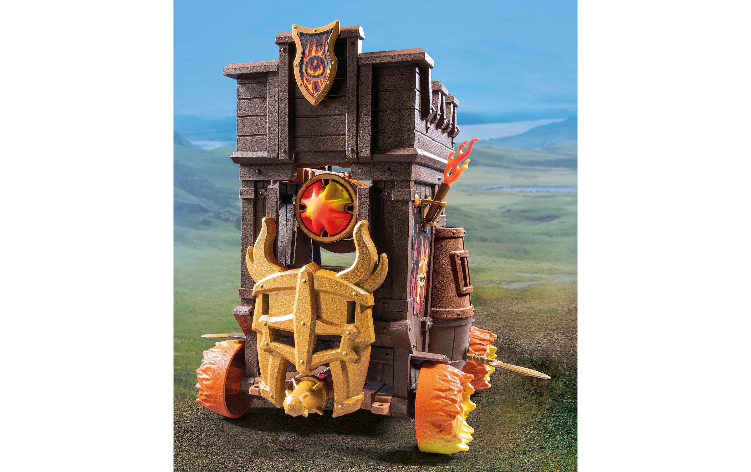 Playmobil® Spielbausteine »Novelmore Angriffswagen mit Feuerkanone 71643«