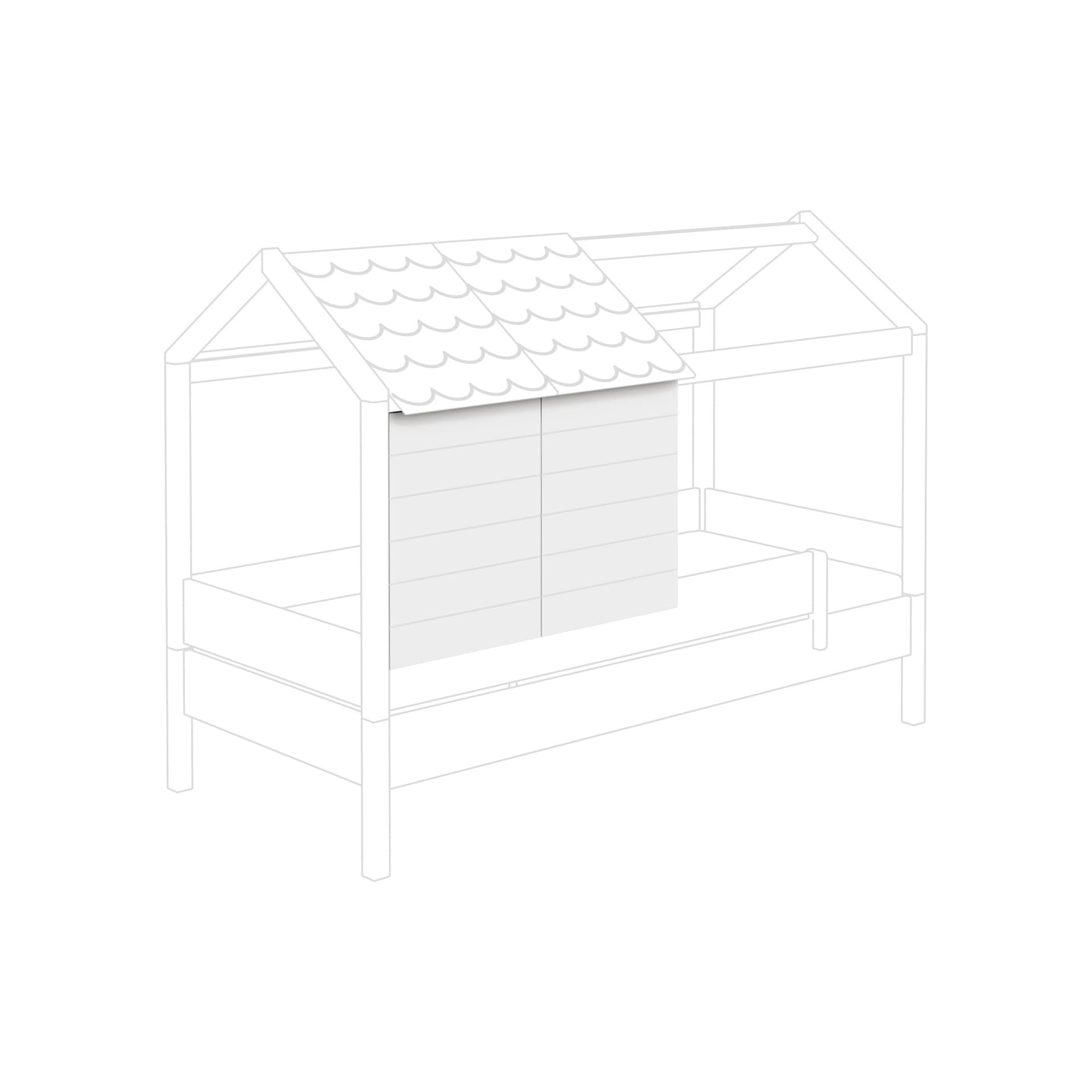 PAIDI Wandpaneele TINY HOUSE 2er Set weiß