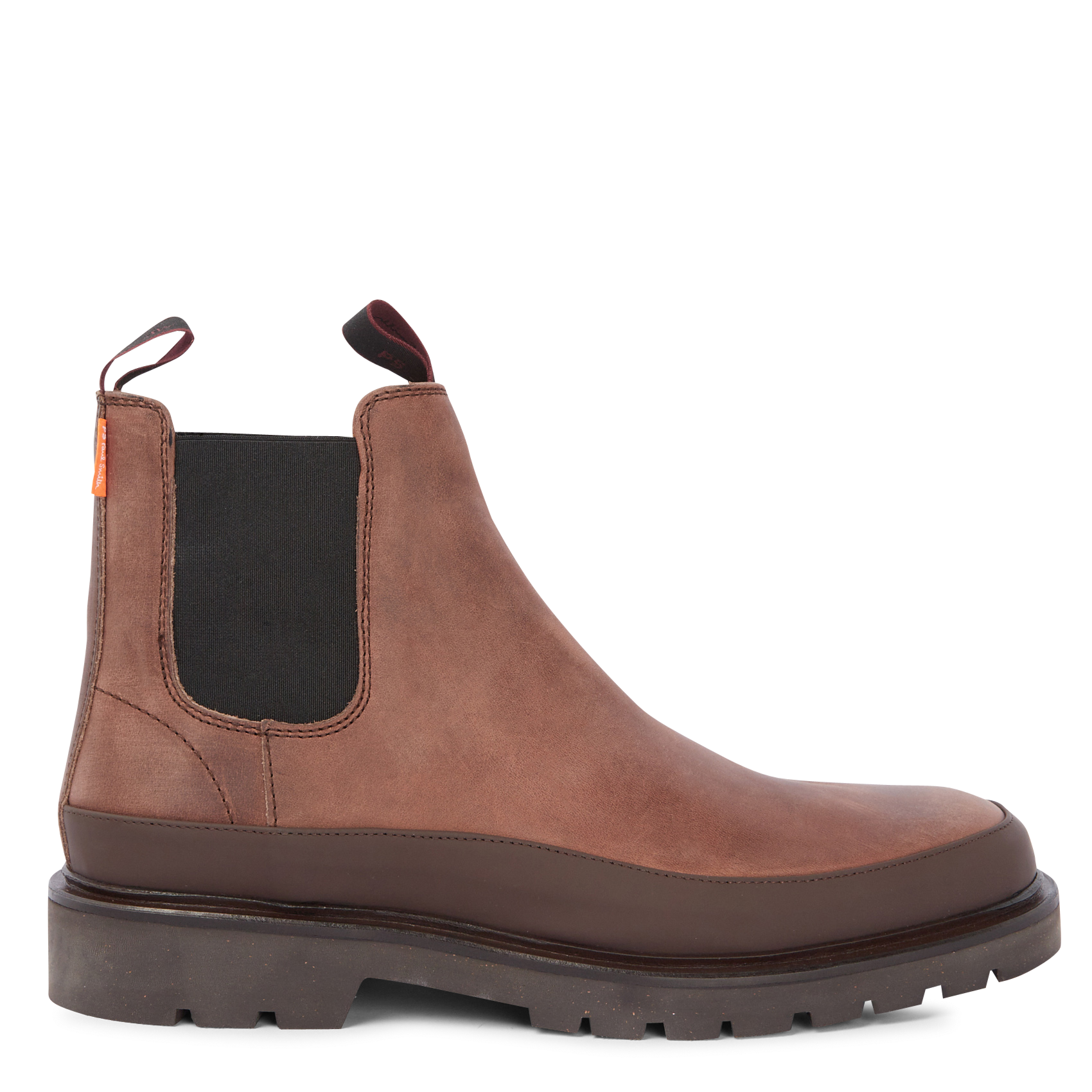 Bottines en cuir lisse | Marron