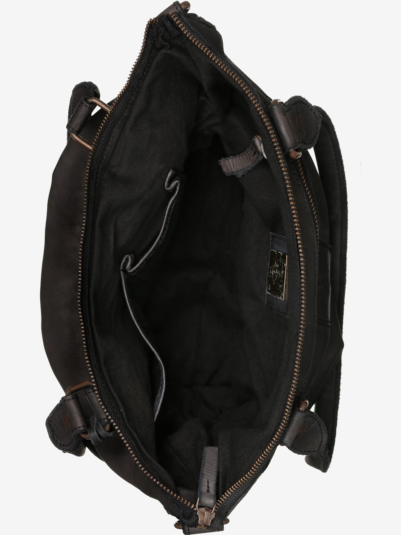 Cabas en cuir délavé