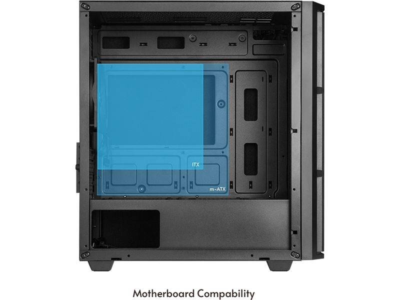 Chieftec PC-Gehäuse AZ-01B-OP Modernes m-ATX Mini-Tower PC-Gehäuse