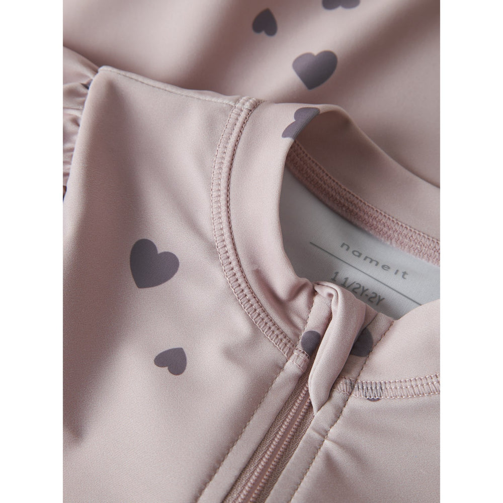 Køb Name It Burnished Lilac Nmfzippa 3/4 Uv Badeheldragt