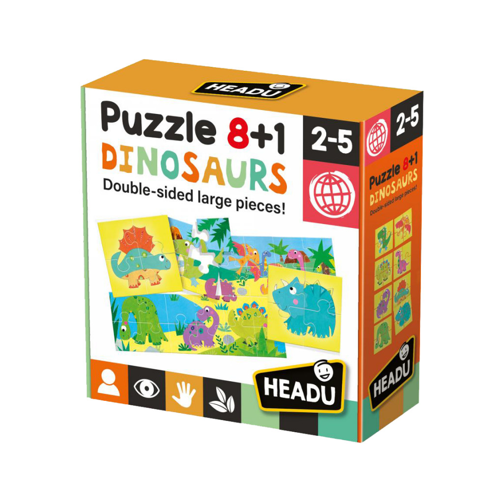 Puzzle 8+1 Dinosaurs