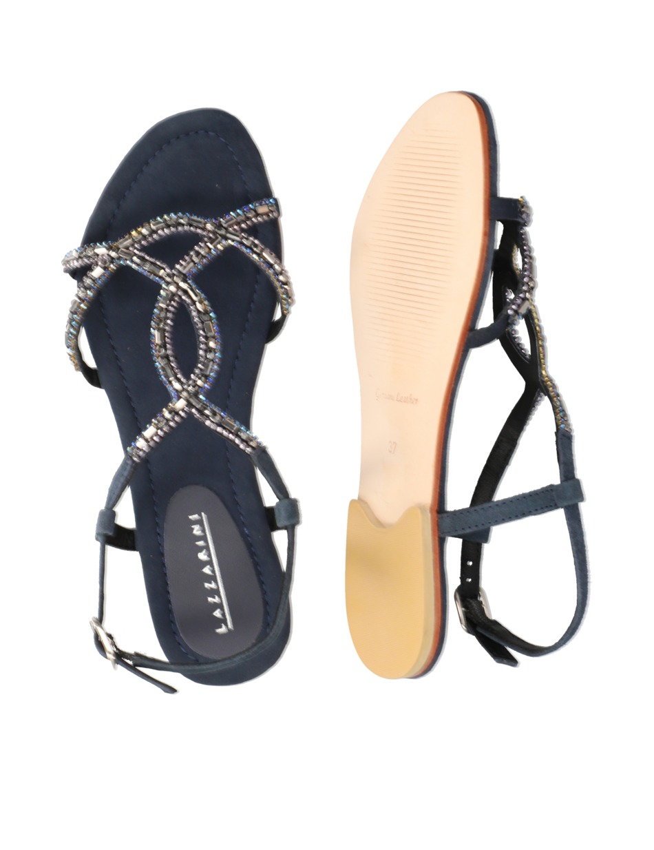 Veloursleder Sandale