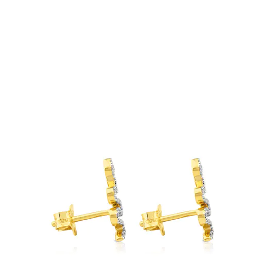 Brincos de ouro com diamantes Gem Power de 0,20 ct.