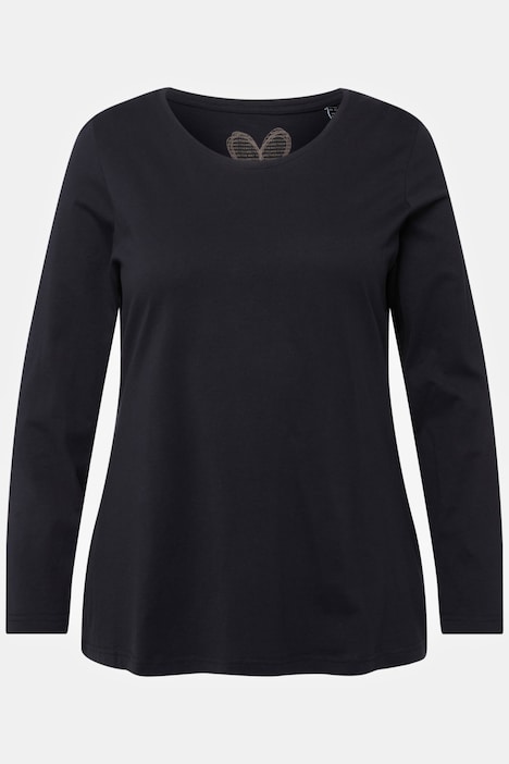 Shirt, Slim, Rundhalsausschnitt, Langarm