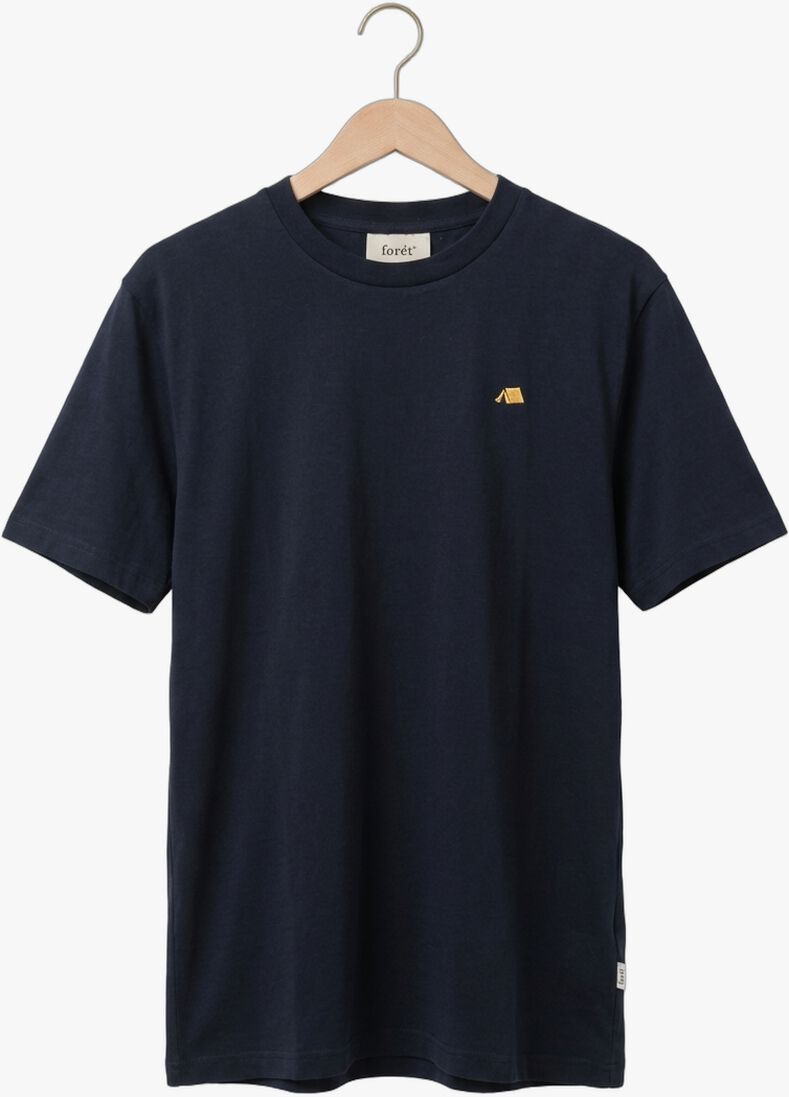 donkerblauwe forét t-shirt tent t-shirt