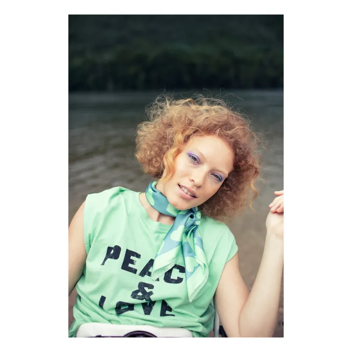 Sisters Department Foulard Imprimé Cœurs | Vert