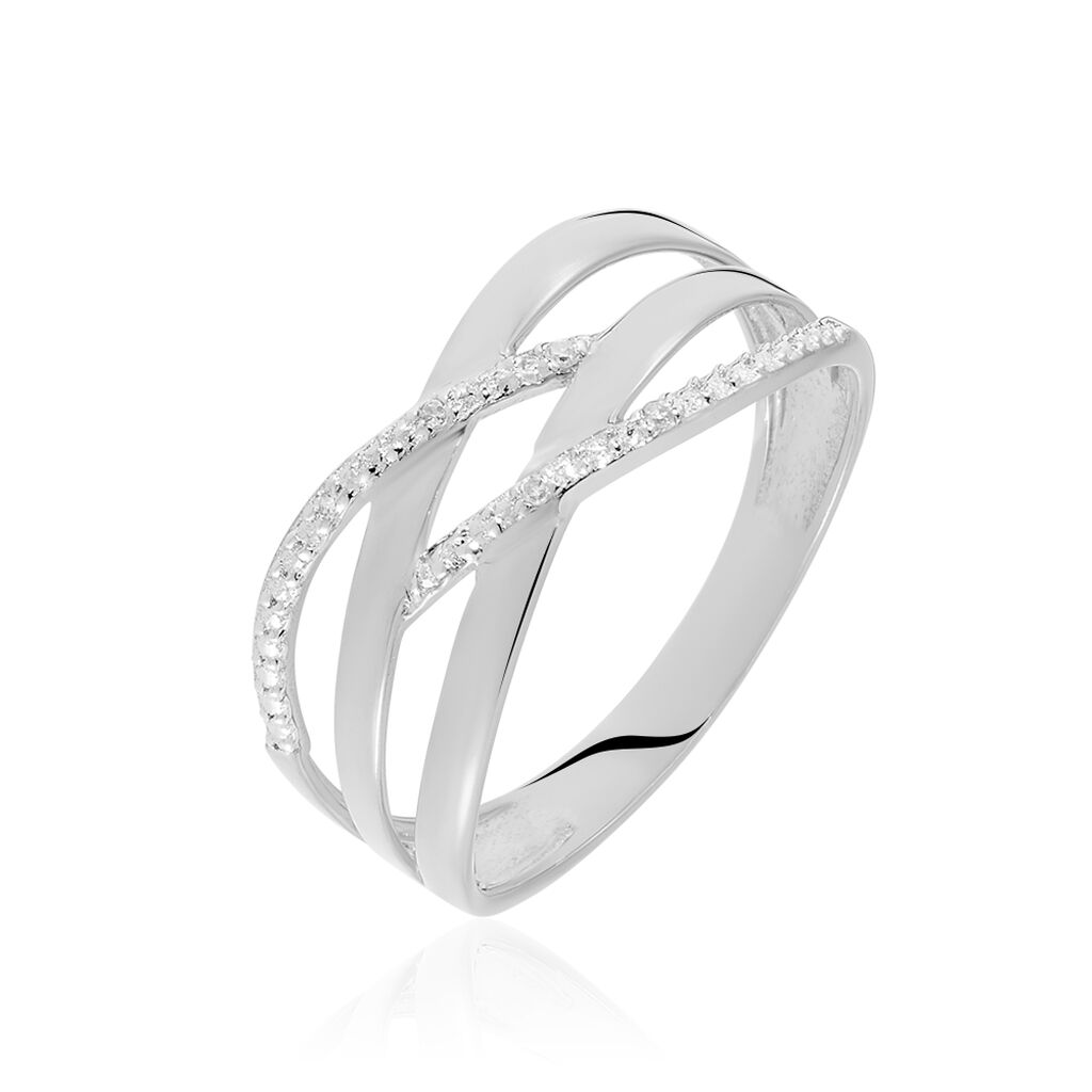 Bague Joassine Or Blanc Diamant