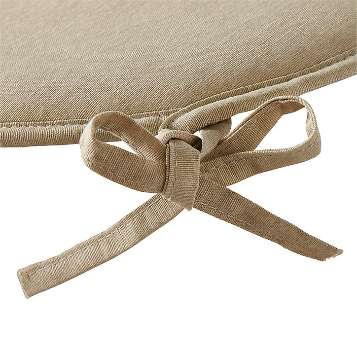 Galette de chaise Cocos beige ø38 cm