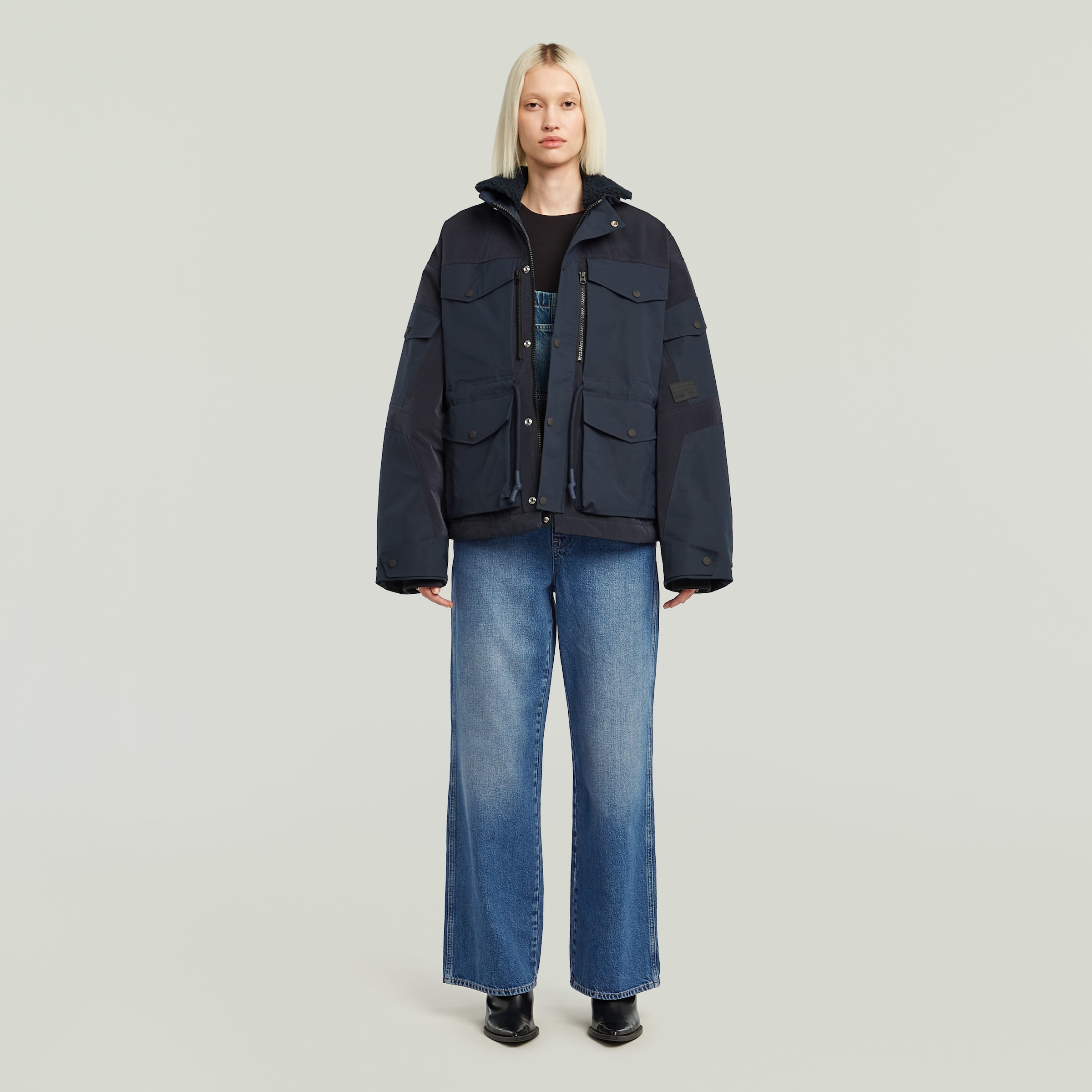 G-STAR Latzhose »Straight Leg Dungaree«  mit Knöpfen an den Seiten