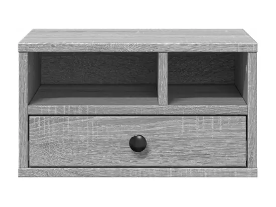 Support d'imprimante sonoma gris 40x32x22,5cm bois d'ingénierie