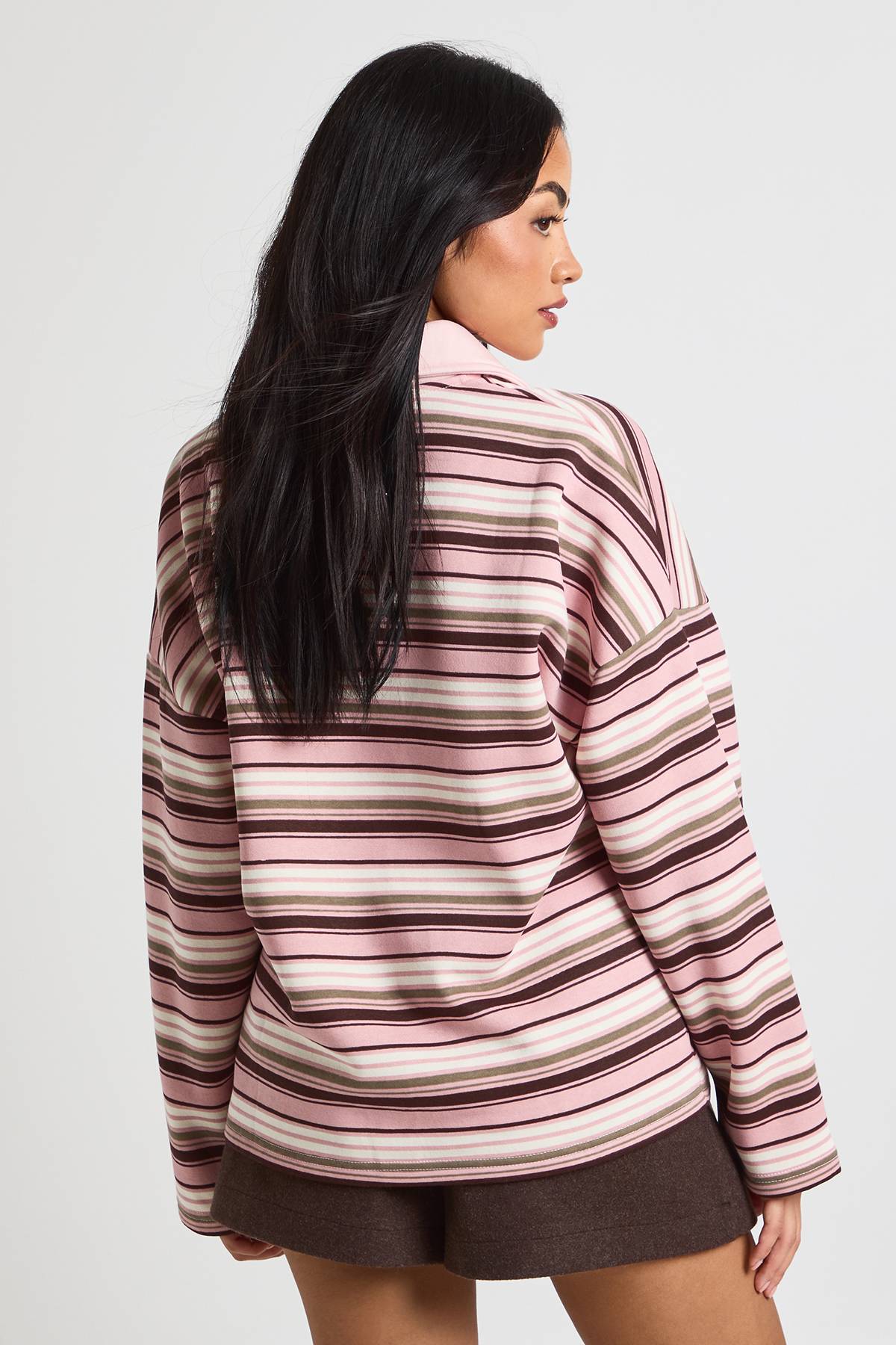 boohoo Sweat-shirt Rugby À Rayures Copenhagen