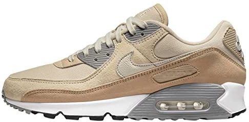 Nike Air Max 90 PRM hardloopschoenen voor heren, Hemp Summit White, 35.5 EU