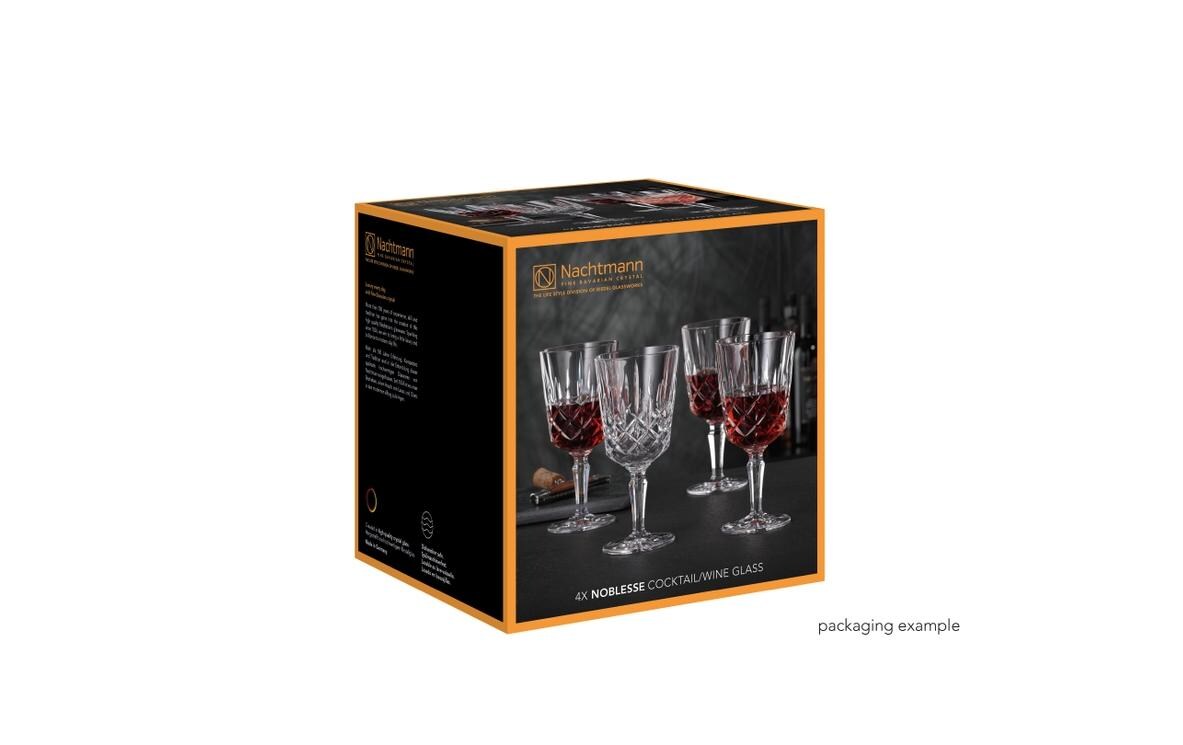 Weinglas Noblesse, 4 Stück4er-Set Kristallgläser für Cocktails und Wein