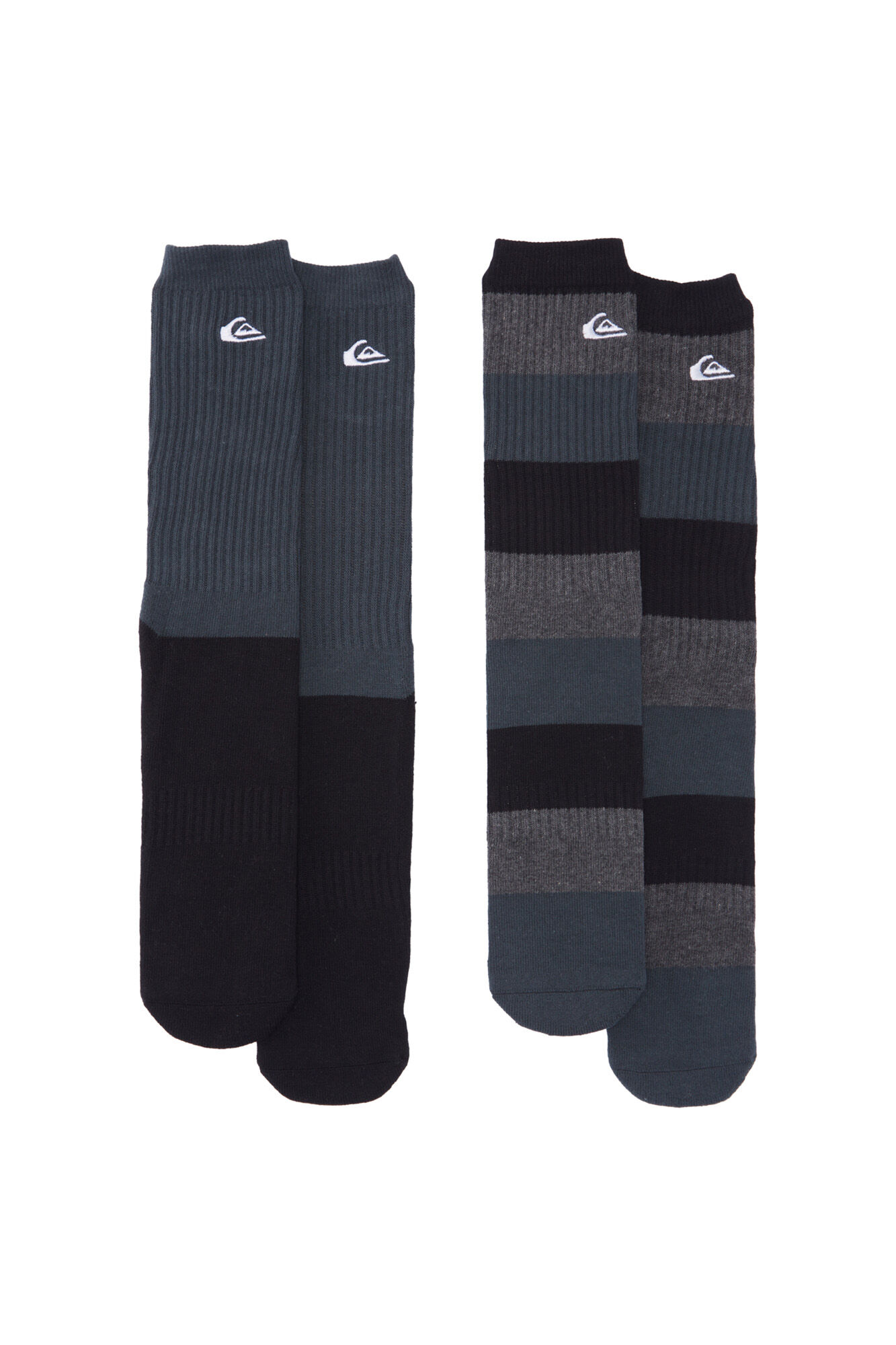 Qk Original Scallop - Pacote com 2 Meias Cano Médio Masculinas