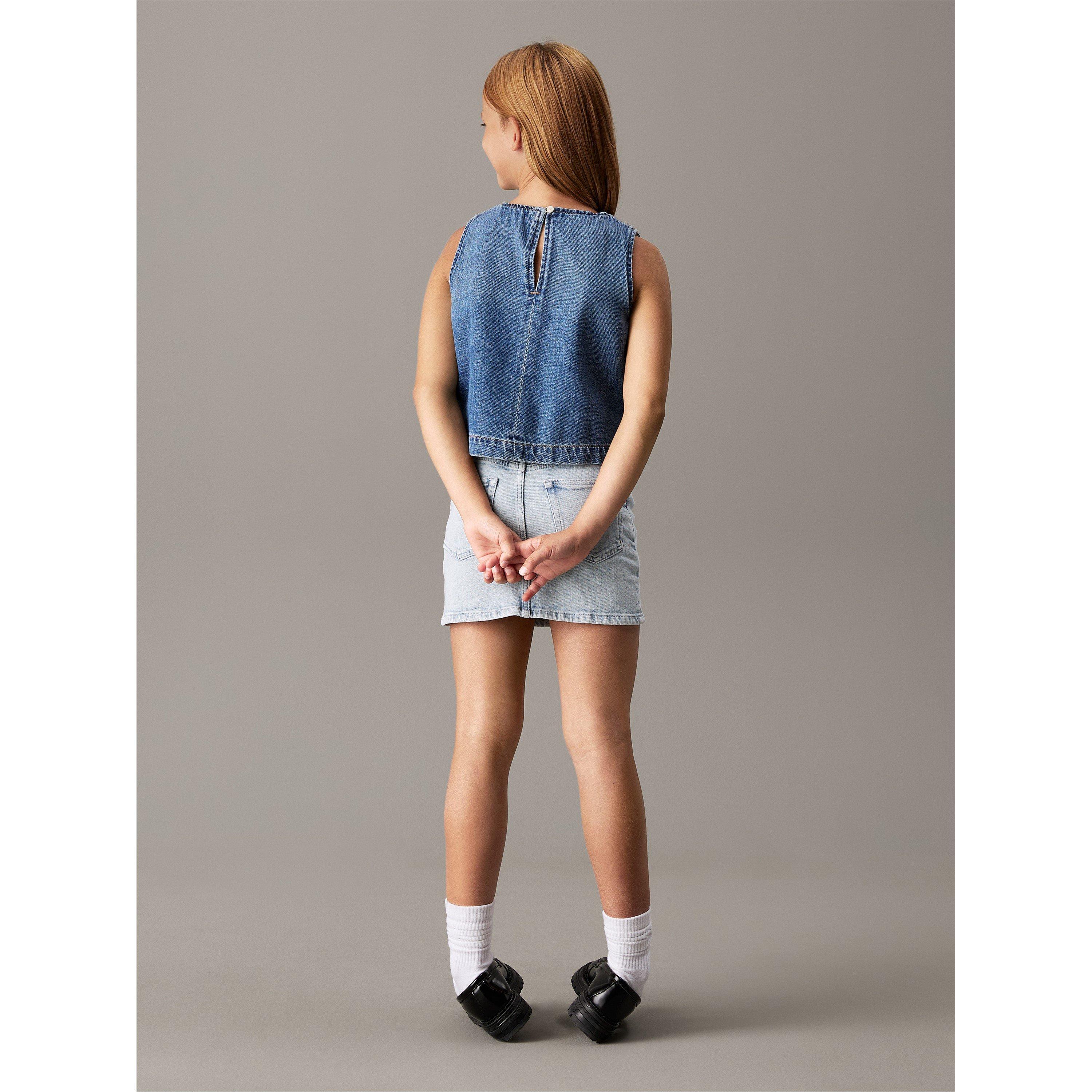 Calvin Klein Jeans DENIM TOP SOFT BLUE