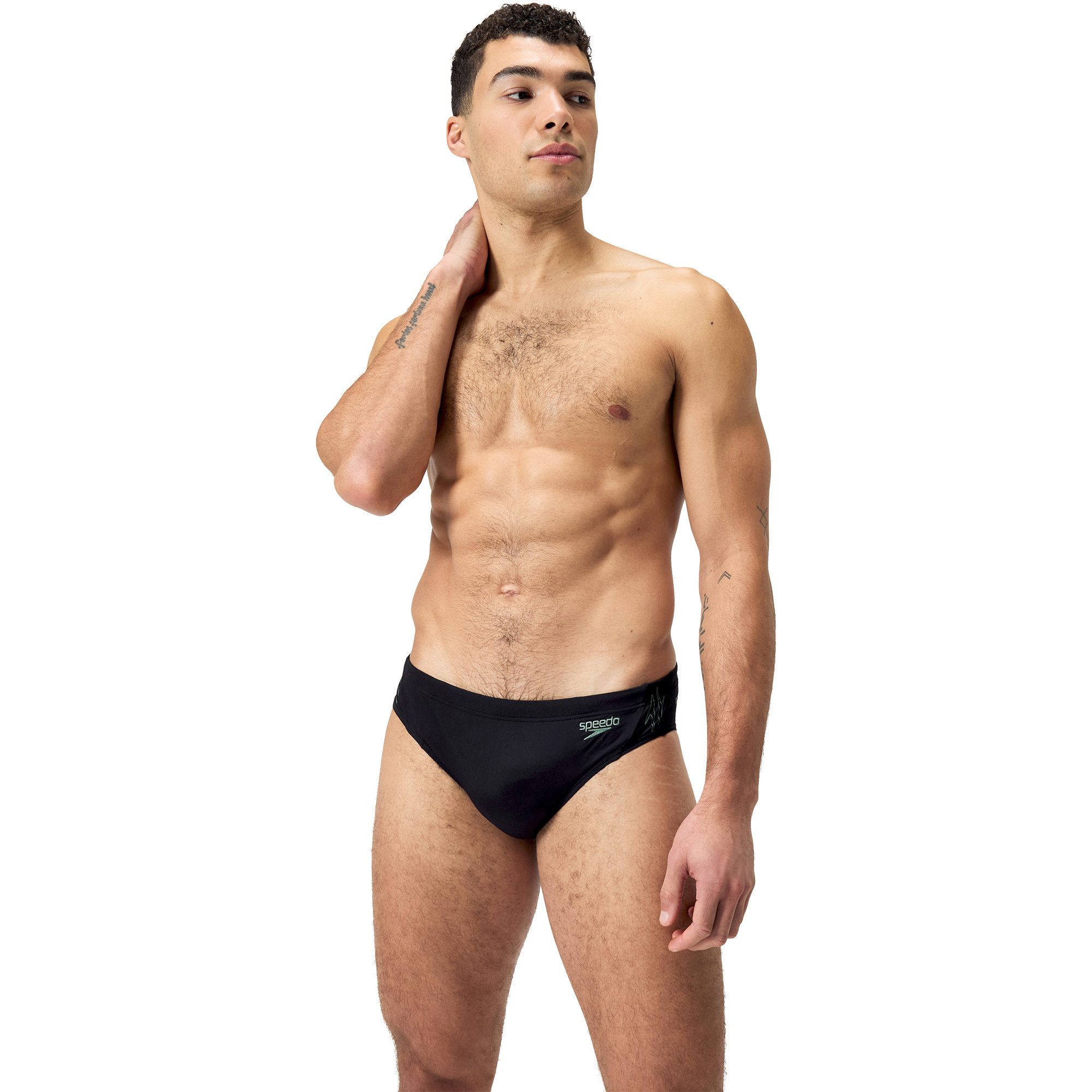 Speedo Hyperboom Splice Brief Badehose Herren schwarz